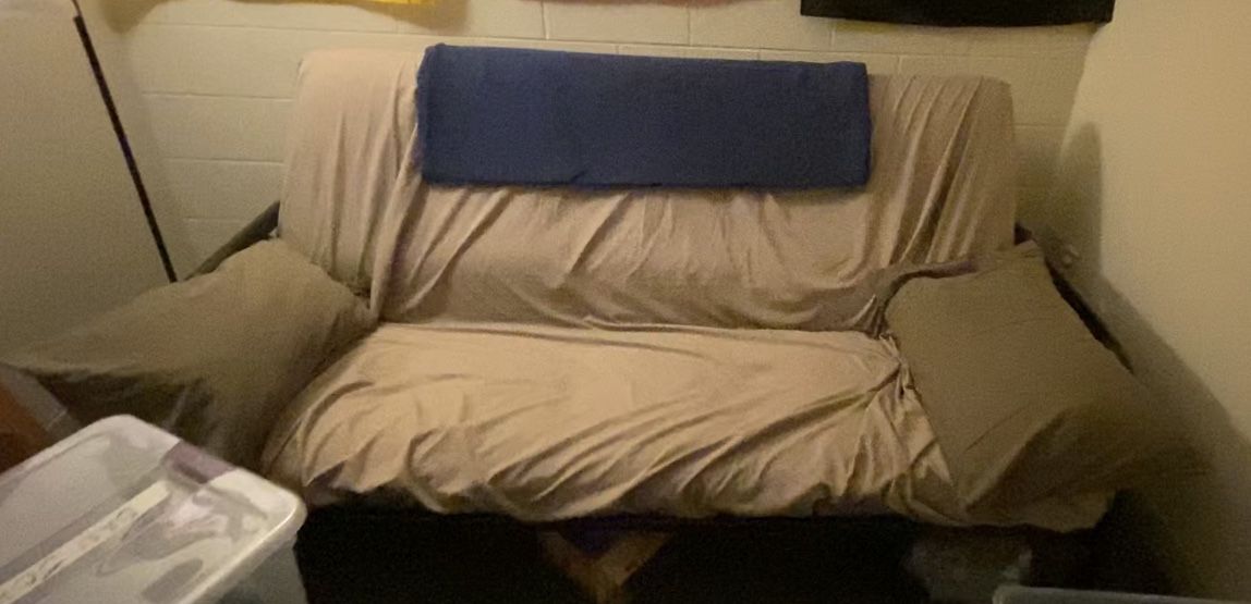 Black Futon - Disassembled and in Great Condition