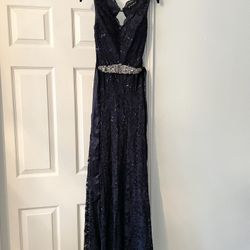 Long Navy Blue Dress