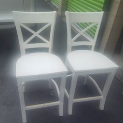Pair of Painted Counter Stools