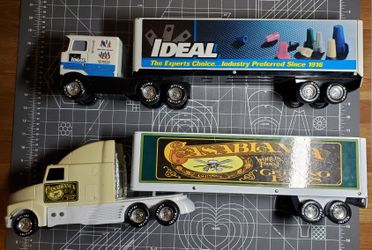 2 Large Tractor Trailer (Semi Truck) Toys