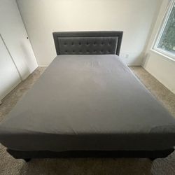 Premium Queen Mattress And Bed Frame In Excellent Condition 