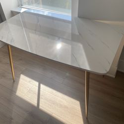 Modern Dining Table With Gold