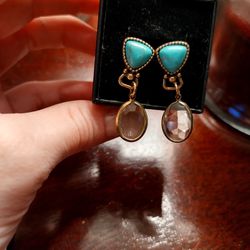 Gorgeous One Of A Kind Set Of Turquoise Earrings