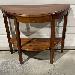 Half Round Occasional Table w/ Drawer
