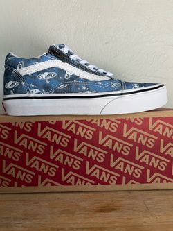 New in Box Vans Old Skool Zip Kids 3.0 - Cosmic Glow Multi - Glow In The Dark size 3