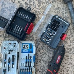 3 Bit Sets & Cordless Screwdriver