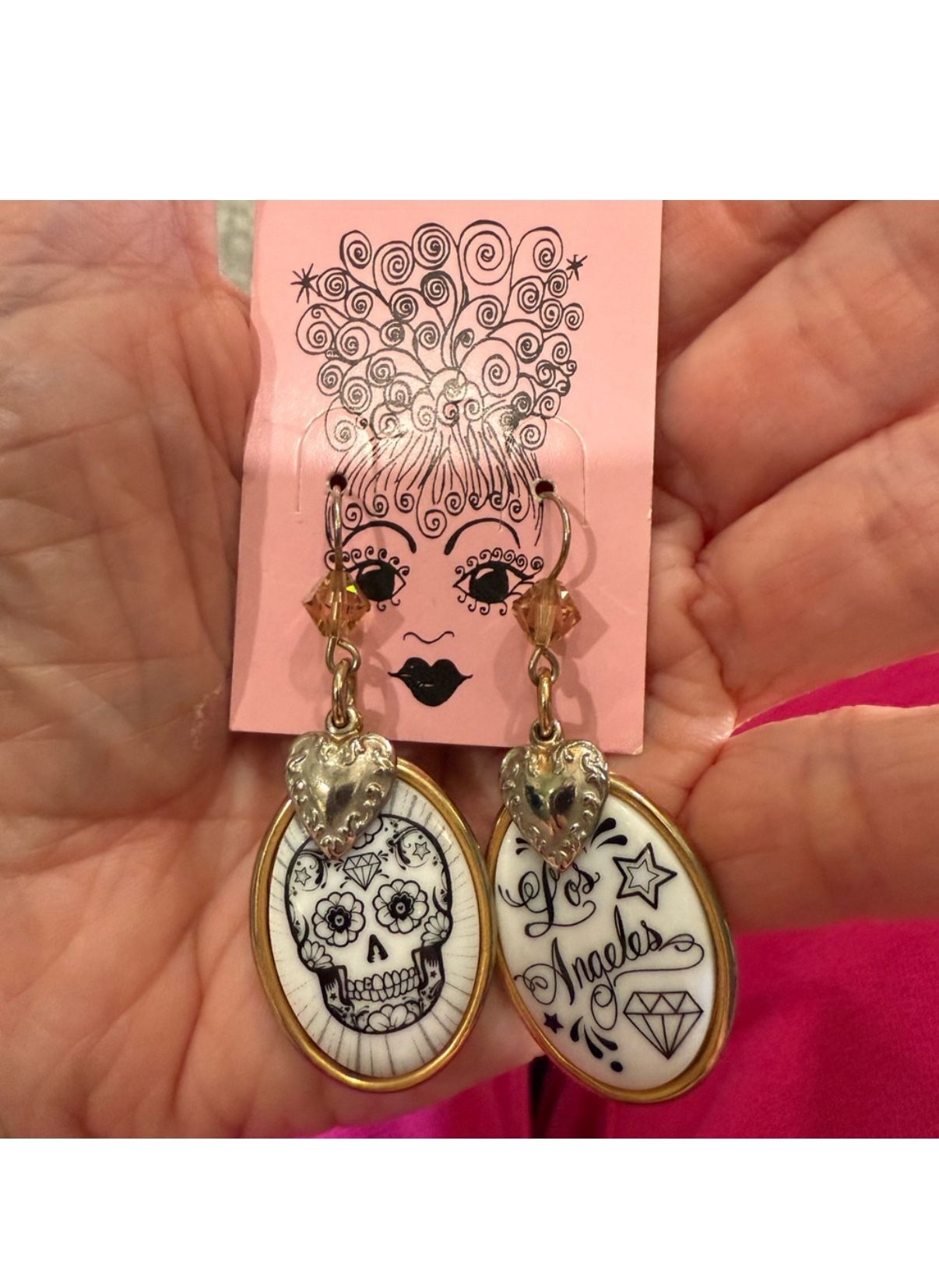 Tarina Tarantino LA Skull Earrings