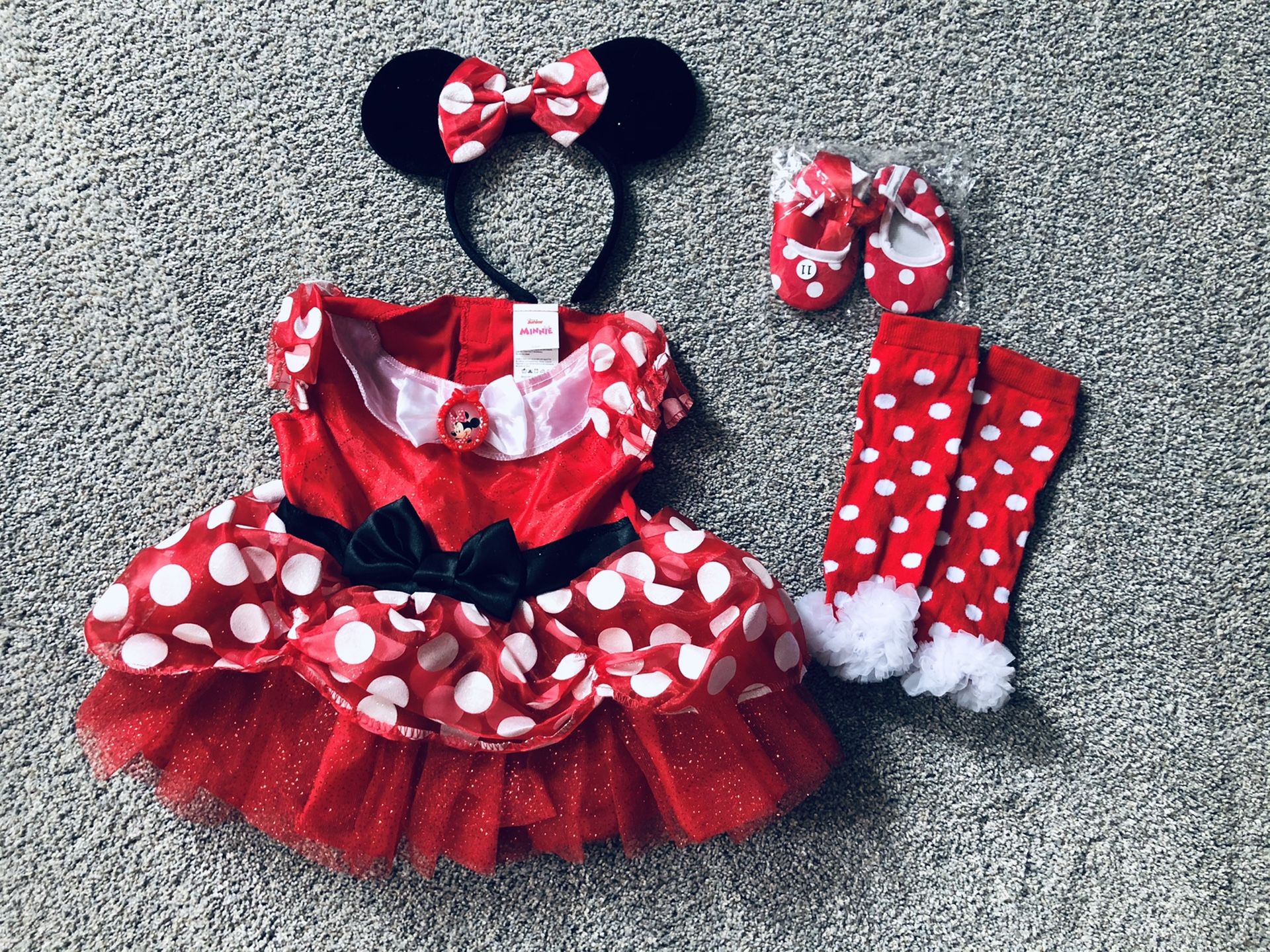 Disney Minnie Mouse Dress and Accessories