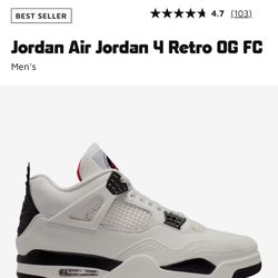 Brand New Jordan 4 Flight Club Size 14
