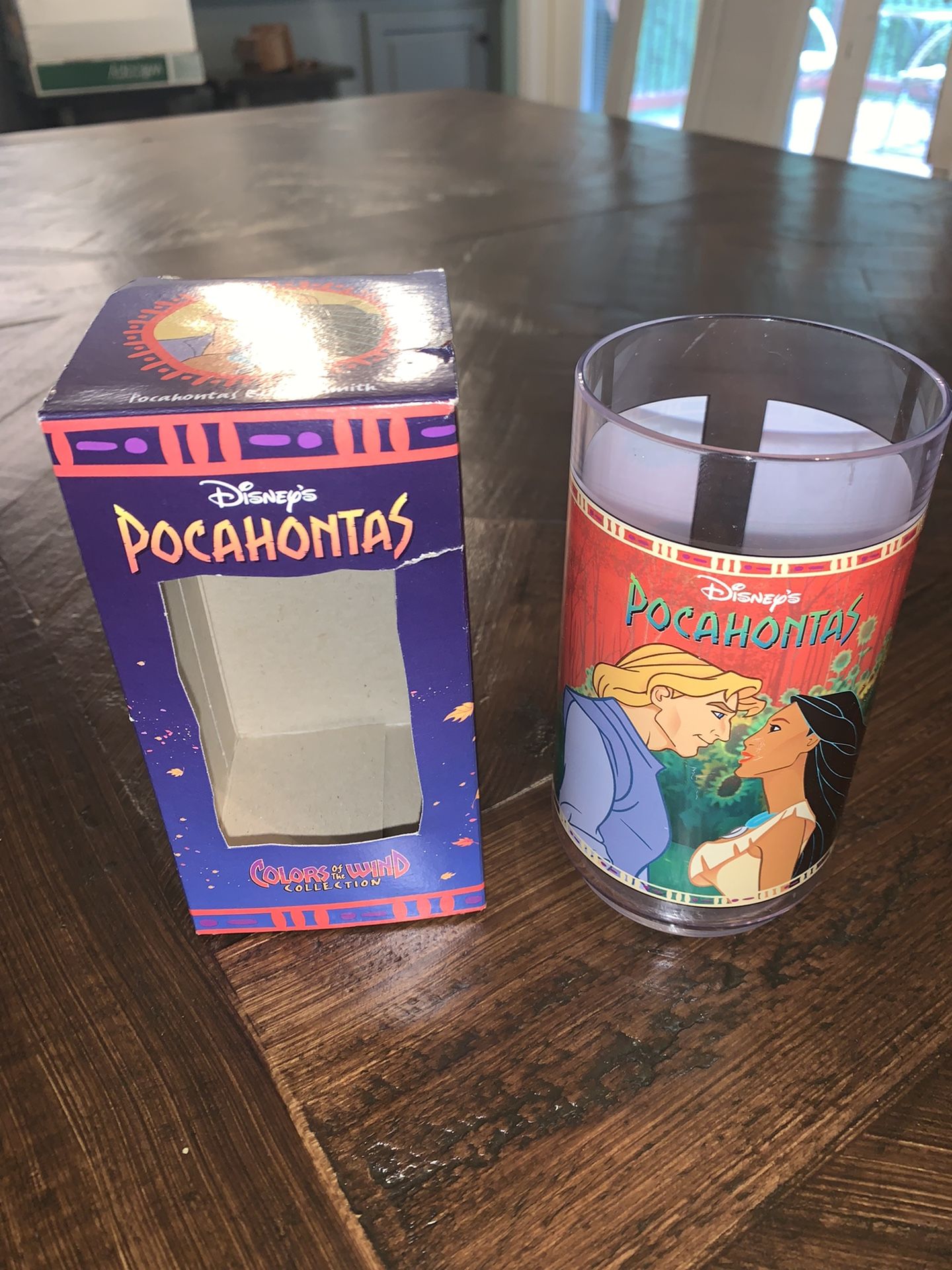 1994 Vintage Walt Disney Collector Series Pocahontas Burger King Glass Cup