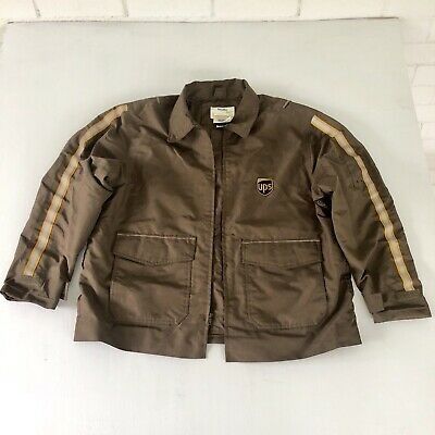 UPS United Parcel Service Mens TwinHill Brown Reflective Zip Jacket