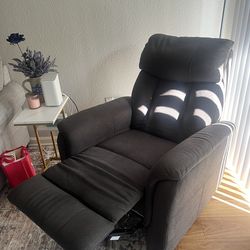 Living Spaces Dark Grey Recliner