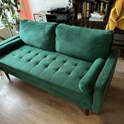 Green Couch Fits 3
