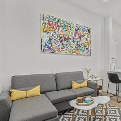 Modern Linen Fabric Sofa