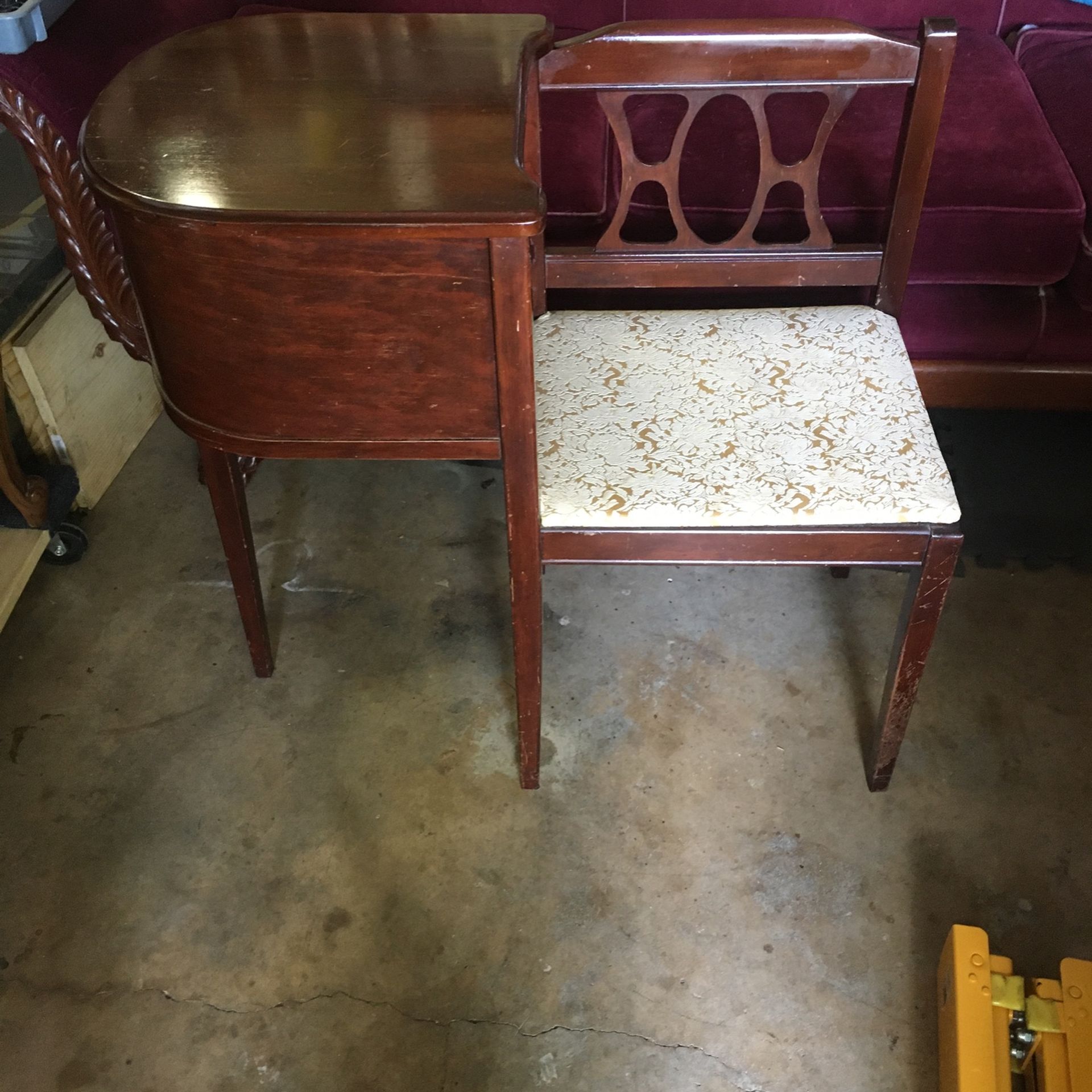 Antique/vintage gossip/telephone bench for Sale in San Antonio, TX OfferUp