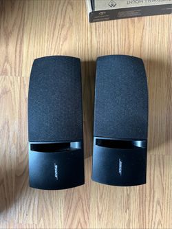 Bose 161 Speaker System Left and Right Speakers Black Bookshelf