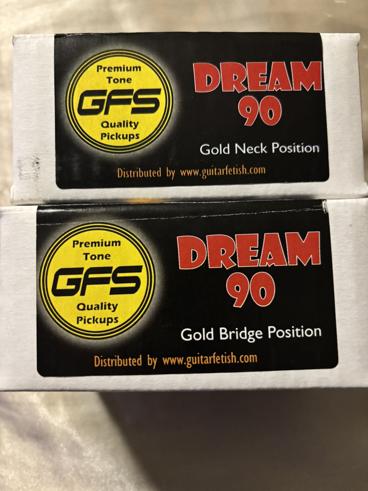 NEW Dream 90 GUITAR Premium Tone GFS Gold BRIDGE NECK Position $50forBOTH