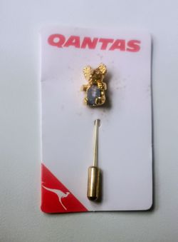3 Qantas Koala Gold- tone Stick Pins.