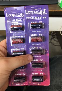 Unopened 6V 4LR44 batteries
