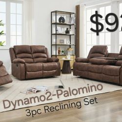 Dynamo2 Palomino 3pc Reclining Set 