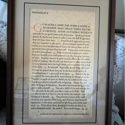 Desiderata Poster