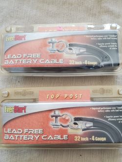 Battery Cable Lead Free 32" 4 Guage Pair