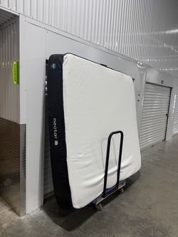 King size bed frame box with mattress