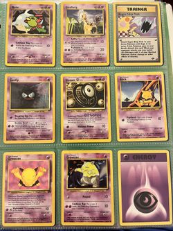 63 Vintage Pokémon Cards Near Mint (Bundle 7)