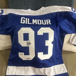 Doug Gimour Signed Maple Leafs Jersey