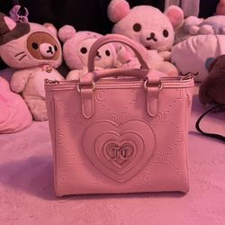 Juicy Couture Only You N Me Heart Crossbody Bag Pink