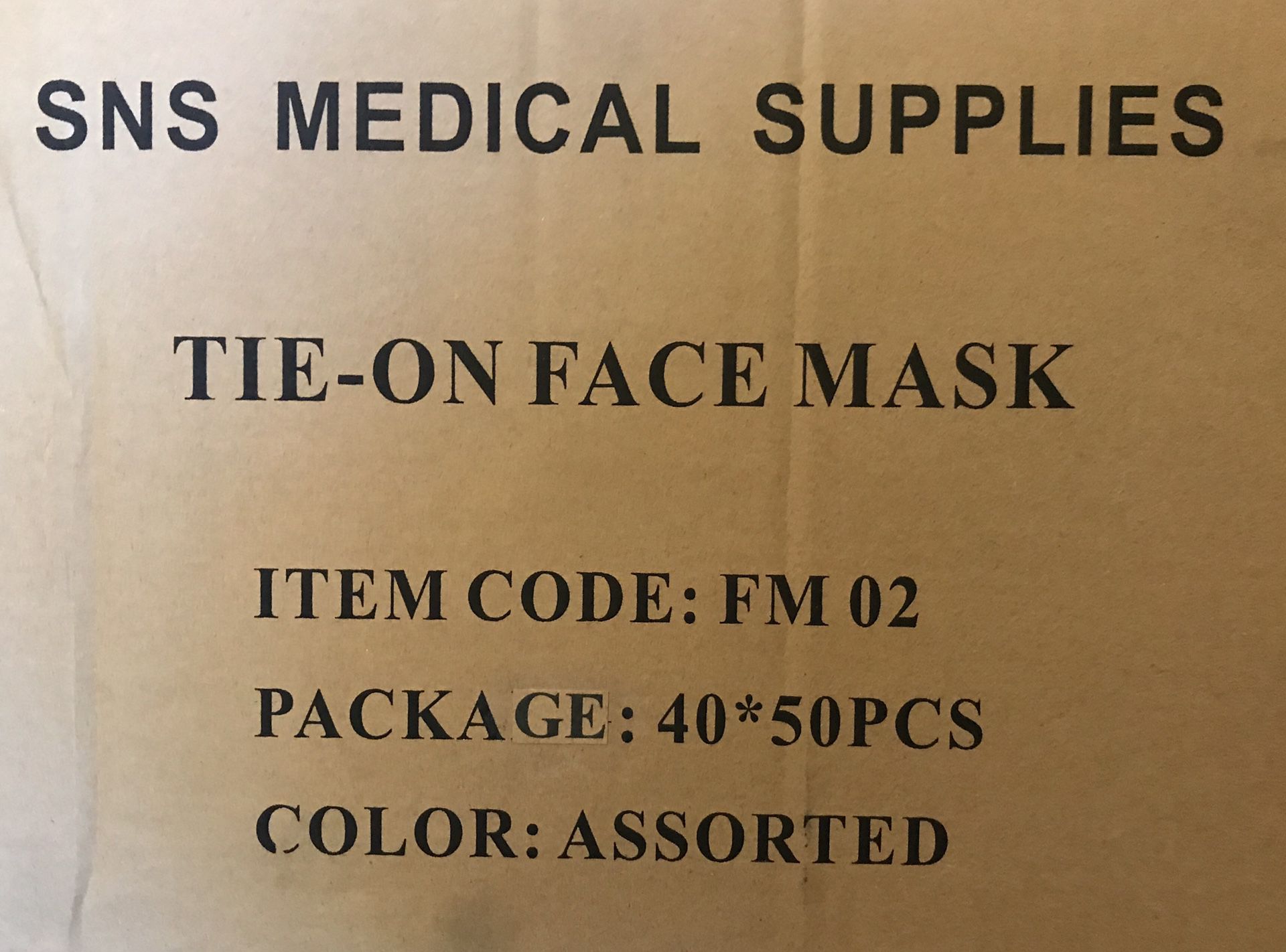 2000 pcs Assorted Unbranded Medical Grade Face Mask