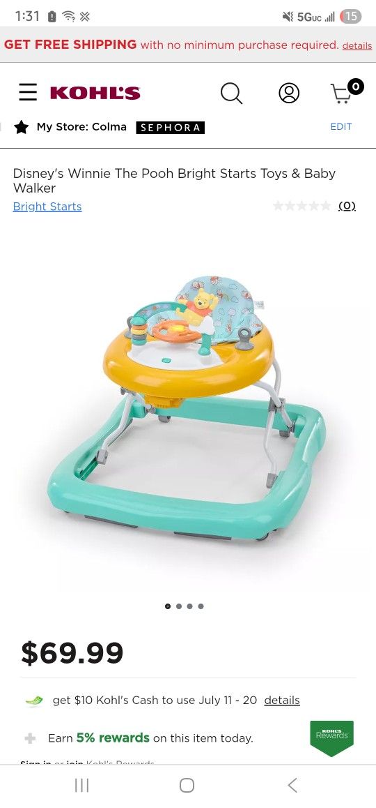 Winnie The Pooh Baby Walker