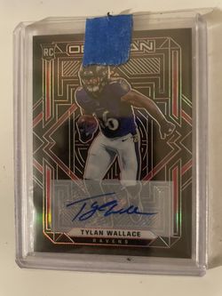 2021 Panini Obsidian Sticker Autograph Auto Red Tylan Wallace /10