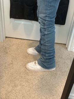 Light Wash Stacked Skinny Jeans size 12 boys Livis