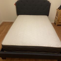 Full Size Bed Frame W/ Mattress