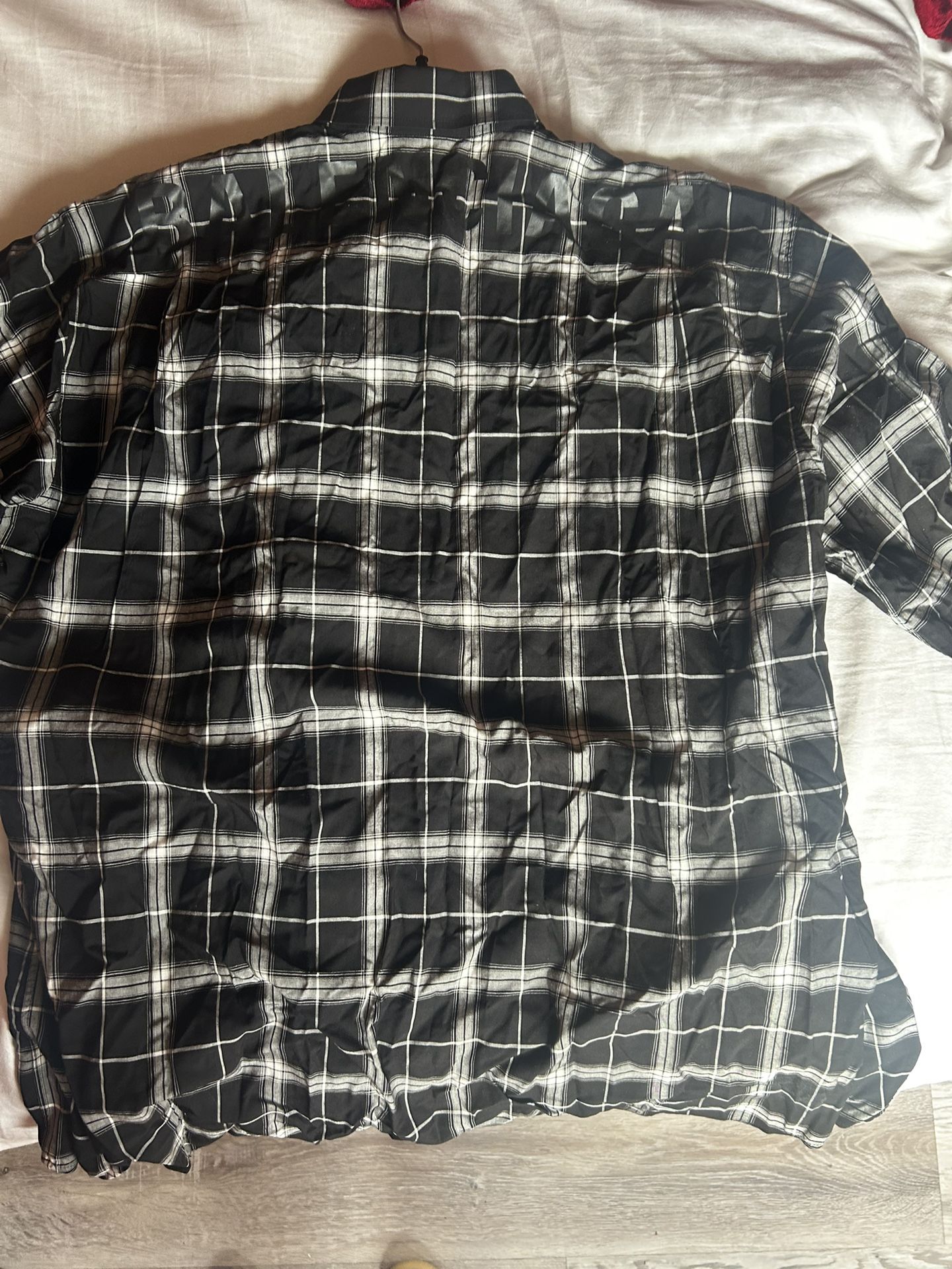 Balenciaga flannel Shirt Size 38 