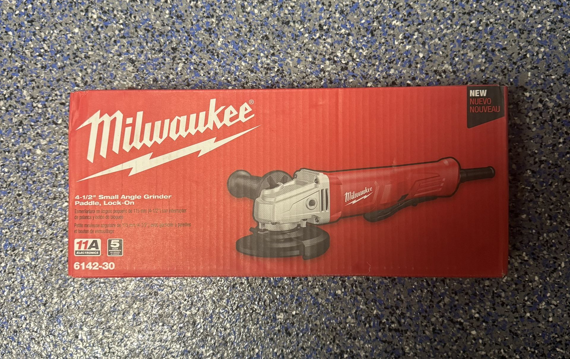 Milwaukee 11 Amp Corded 4-1/2 in. Small Angle Grinder with Lock-On Paddle Switch