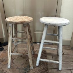 24" Wood Stools 