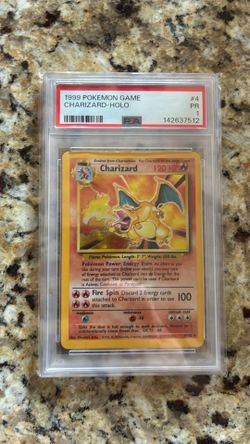 Pokemon - 1999 Charizard Holo #4 PSA 1