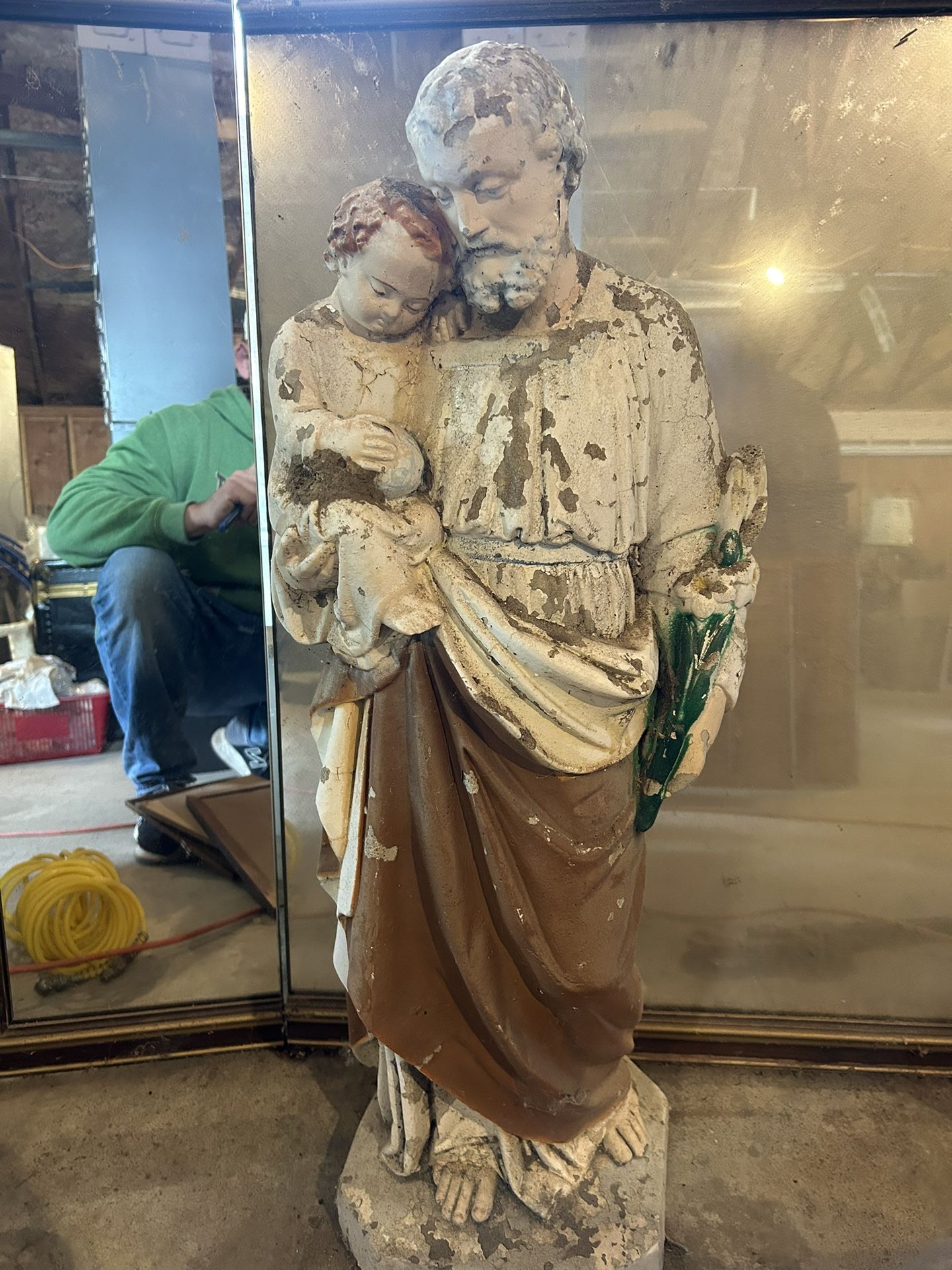 Statue Of Joseph With Baby Jesus