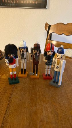 6 Inch Tall Wooden nutcrackers