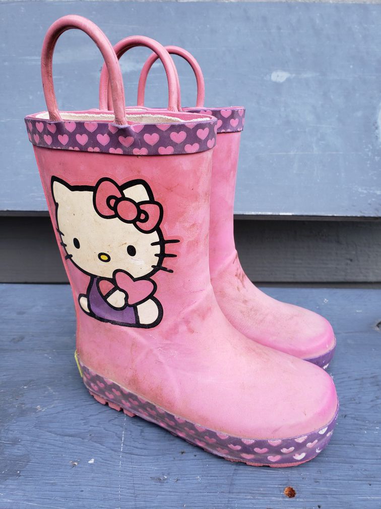 Pink rain boots size 7 / 8