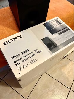 Sony (HT-SC40) 2.1ch Soundbar System w/ Wireless Subwoofer – Premium Audio, Bluetooth®, HDMI ARC, 4K