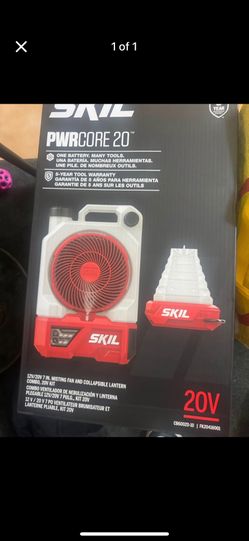 Skil fan and mist brand new have 2 comes with light and battery with charger