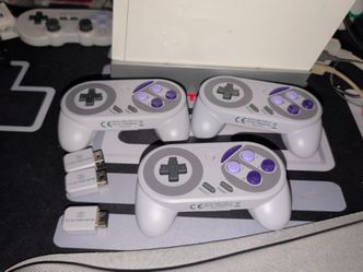 3 Retro Style Wireless Controllers for Wii, Wii U, NES and SNES Classic Consoles