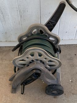 Purchased From Reel Hose And White Tub Bucket Container Tool