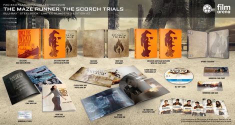 Maze Runner The Scorch Trials Blu-ray Embossed Steelbook Filmarena FAC Slip Case