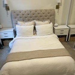 Bed Frame And Nightstands