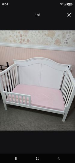 White Convertible Crib Toddler Bed