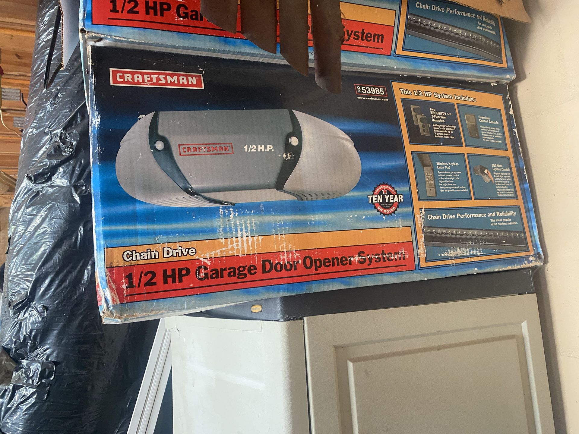 Craftsman 1/2 Hp Garage Door Opener 